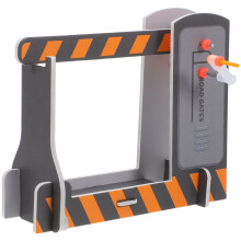 6Pièces Kit Train Barrières Signaux Jeux Éducatifs Multicolores