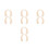 8Pièces Bébé Doux Beige Polyester Portable Lavable 10