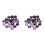 40Pièces Cabochons Gemme Verre Violet Pour Décoration 2