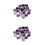 40Pièces Cabochons Gemme Verre Violet Pour Décoration 5