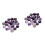 40Pièces Cabochons Gemme Verre Violet Pour Décoration 4