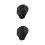 2Pièces Baseball Softball Gaucher Noir Résistant 8