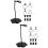 2Ensembles Support Noir Flexible Pour Organisation Maison 8