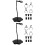 2Ensembles Support Noir Flexible Pour Organisation Maison 6