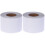 2Pièces Rouleaux Thermique Adhésif Pour Étiqueteuse 2