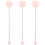 3Pièces Ustensiles Bébé Poudre Rose Portables 5