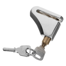 3Pcs Silver Disc Brake Lock Motorcycle Lock Heavy Duty Iron Security