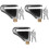 3Pcs Silver Disc Brake Lock Motorcycle Lock Heavy Duty Iron Security 5