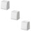 3Pcs Punch-Free White Plastic Wall Trash Bin for Home Organization 9