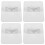 8Pcs ABS White Holder Stand Shower Hooks Bathroom Storage 1
