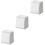 3Pcs Punch-Free White Plastic Wall Trash Bin for Home Organization 5