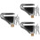 3Pcs Silver Disc Brake Lock Motorcycle Lock Heavy Duty Iron Security 8