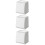 3Pcs Punch-Free White Plastic Wall Trash Bin for Home Organization 8