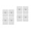 8Pcs ABS White Holder Stand Shower Hooks Bathroom Storage 6