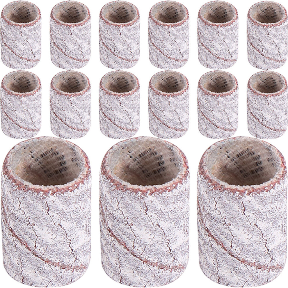 Ohphcall 1000Pcs Durable White Sanding Bands For Nail Drill Manicure Use
