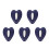 5Pcs Dark Blue Exerciser Eva Material 7