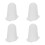 4Pcs Silicone Icing Tip Covers White for Cake Baking Supplies 10