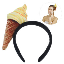 5Pcs Cute Ice Cream Hairband Comfortable Fabric Headpiece for Women