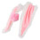 3Sets Soft Plush Pink Accessories Rabbit Ears for Motorbikes 1