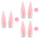 3Sets Soft Plush Pink Accessories Rabbit Ears for Motorbikes 6