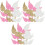 108Pcs DIY Wing Wings for Crafts Small Multicolor Patches 3