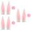 3Sets Soft Plush Pink Accessories Rabbit Ears for Motorbikes 7