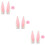 3Sets Soft Plush Pink Accessories Rabbit Ears for Motorbikes 9