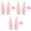 3Sets Soft Plush Pink Accessories Rabbit Ears for Motorbikes 3