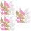 108Pcs DIY Wing Wings for Crafts Small Multicolor Patches 7