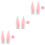 3Sets Soft Plush Pink Accessories Rabbit Ears for Motorbikes 5
