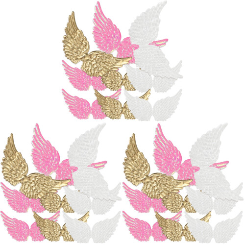 108Pcs DIY Wing Wings for Crafts Small Multicolor Patches 1