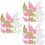 108Pcs DIY Wing Wings for Crafts Small Multicolor Patches 6
