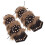 6Pcs Black PU Medieval Arm Protector Studded Fuzzy Wrist Guard 1