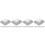 24Pcs Steel Guardrail Post Caps Silver Square Fence Covers Protective 6