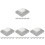 24Pcs Steel Guardrail Post Caps Silver Square Fence Covers Protective 4
