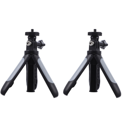 2Pcs Extendable Stainless Steel Tripod Selfie Stick Mini Camera Tripod 1