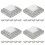 24Pcs Steel Guardrail Post Caps Silver Square Fence Covers Protective 7