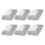 24Pcs Steel Guardrail Post Caps Silver Square Fence Covers Protective 3