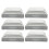 24Pcs Steel Guardrail Post Caps Silver Square Fence Covers Protective 1