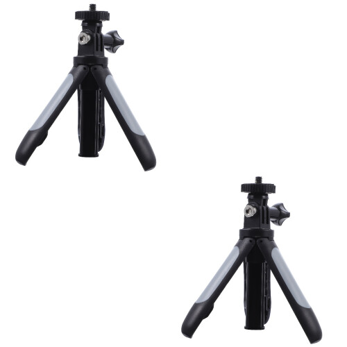 2Pcs Extendable Stainless Steel Tripod Selfie Stick Mini Camera Tripod 2