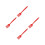 4Pcs Red Silicone Long Handle Cooking Forks for Stirring and Serving 7