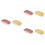 6Pcs Durable Plastic Scrubbing Brush for Laundry Shoes Assorted Color 6