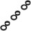 6Pcs Rubber Sink Hose O-Ring Washers Black Flexible Durable Car Use 7