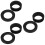6Pcs Rubber Sink Hose O-Ring Washers Black Flexible Durable Car Use 9
