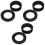 6Pcs Rubber Sink Hose O-Ring Washers Black Flexible Durable Car Use 5
