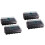 4Sets Solid Green Plastic Tray Nursery Pot with Moisture Lid 4