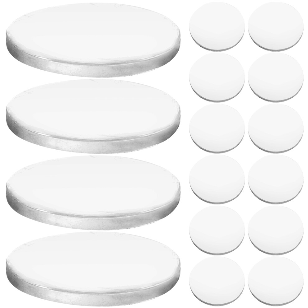 Happyyami 40Pcs Round Acrylic Magnifier Lens Transparent Lens Diy Accessories