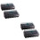 4Sets Solid Green Plastic Tray Nursery Pot with Moisture Lid 6