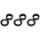 6Pcs Rubber Sink Hose O-Ring Washers Black Flexible Durable Car Use 6