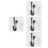 4Sets Compact Black ABS Toilet Bidet Diverter Valve with Dual Function 6
